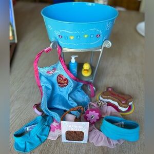 American Girl Grooming station and supplies